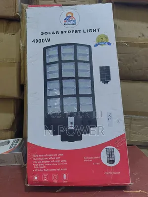N Power Solar 4000w 24 Eyes Street Light With 6 Inbuilt Battery