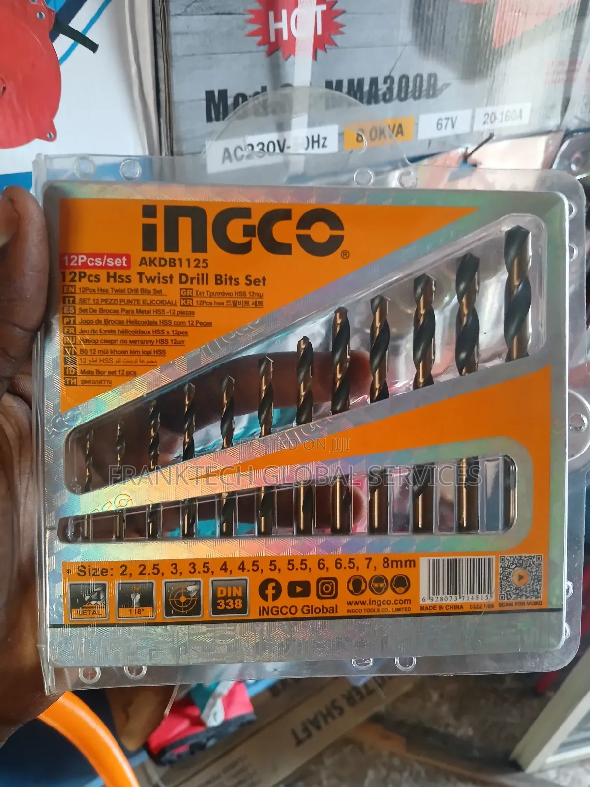 12 Pcs Hss Twist Drill Bits Set
