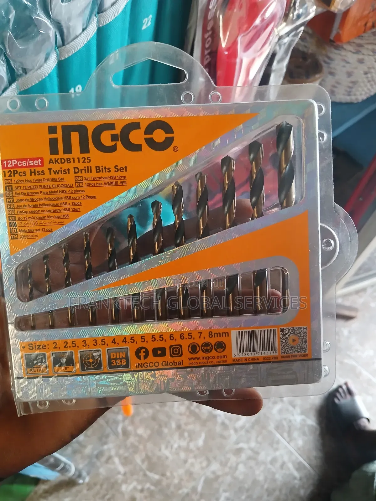 12 Pcs Hss Twist Drill Bits Set