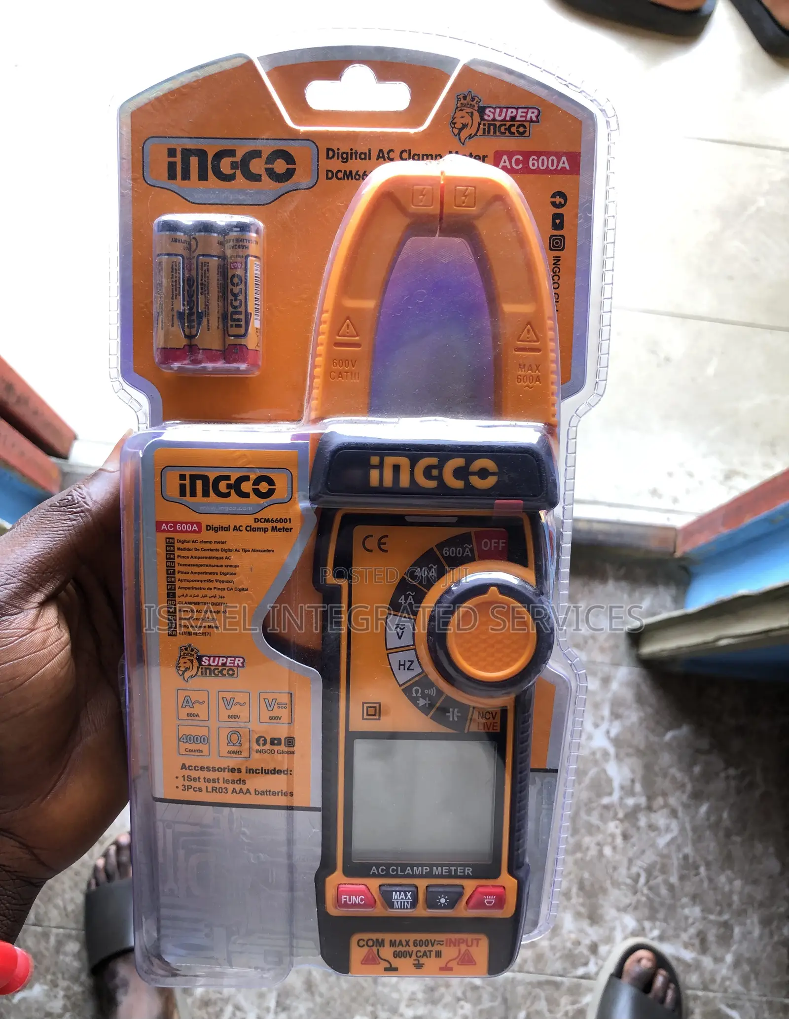 Digital Ac Clamp Meter (600v)