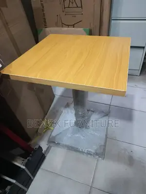 Canteen Table With Metal Base