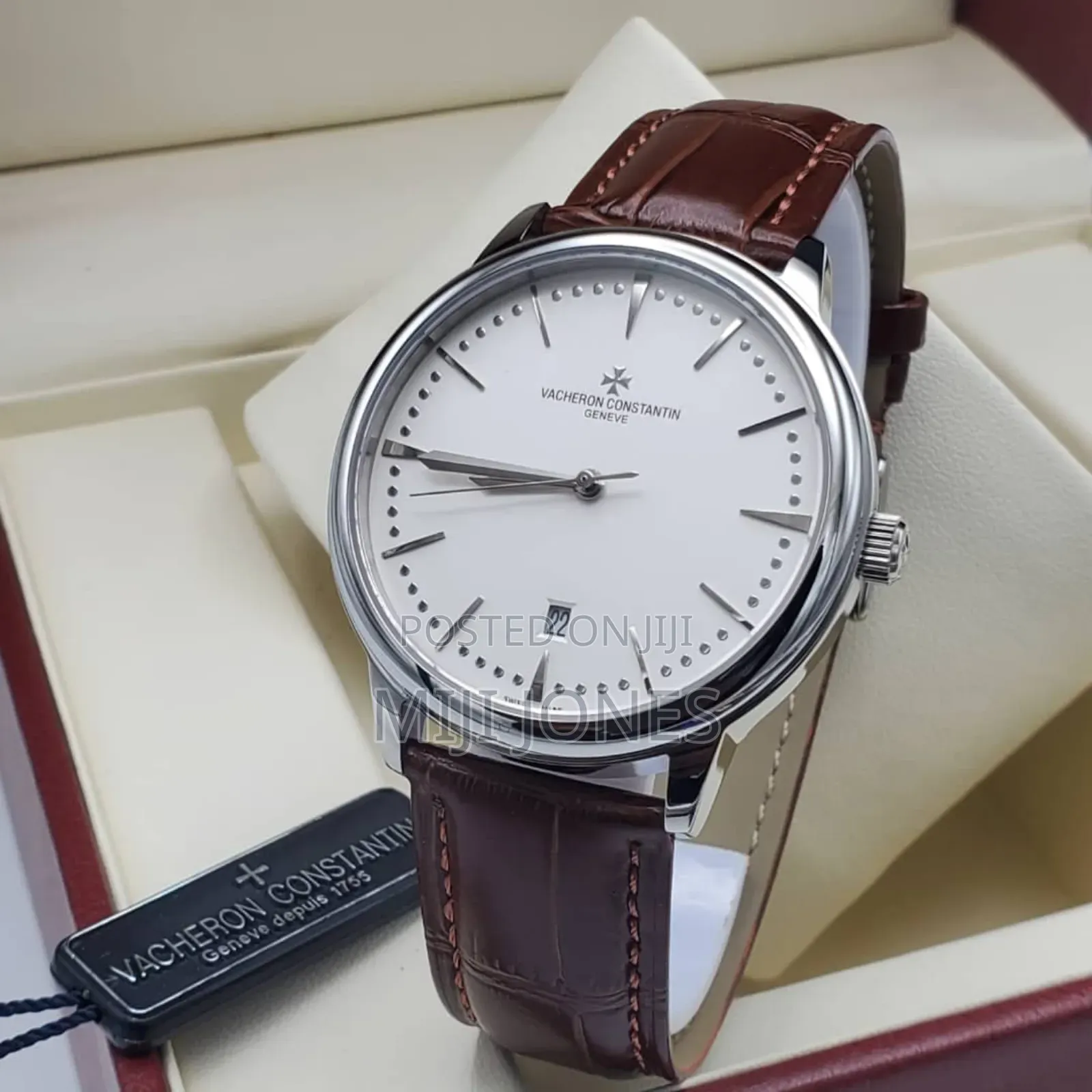 Vacheron Constantin Watch - Leather Strap, Date Display, Automatic