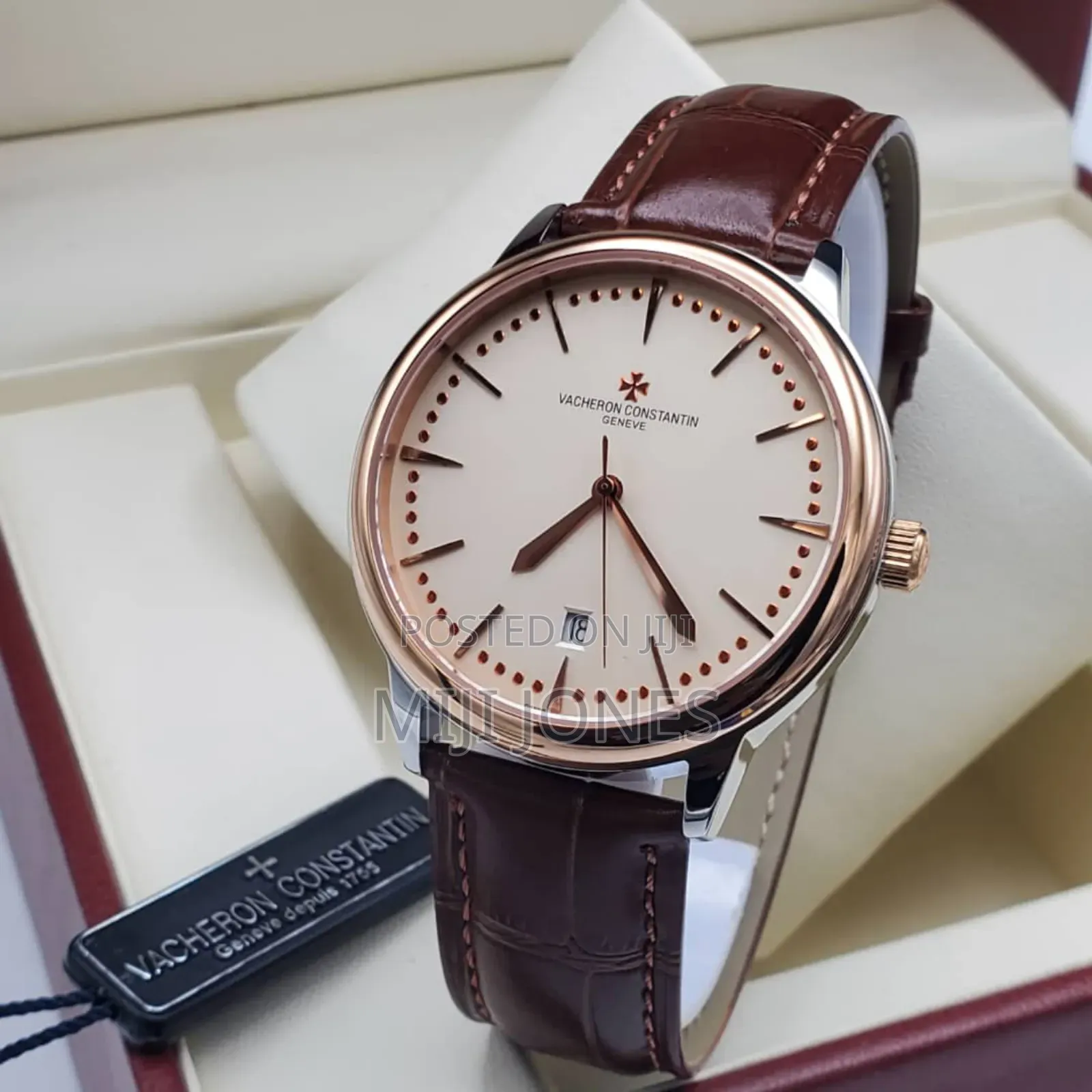 Vacheron Constantin Watch - Leather Strap, Date Display, Automatic