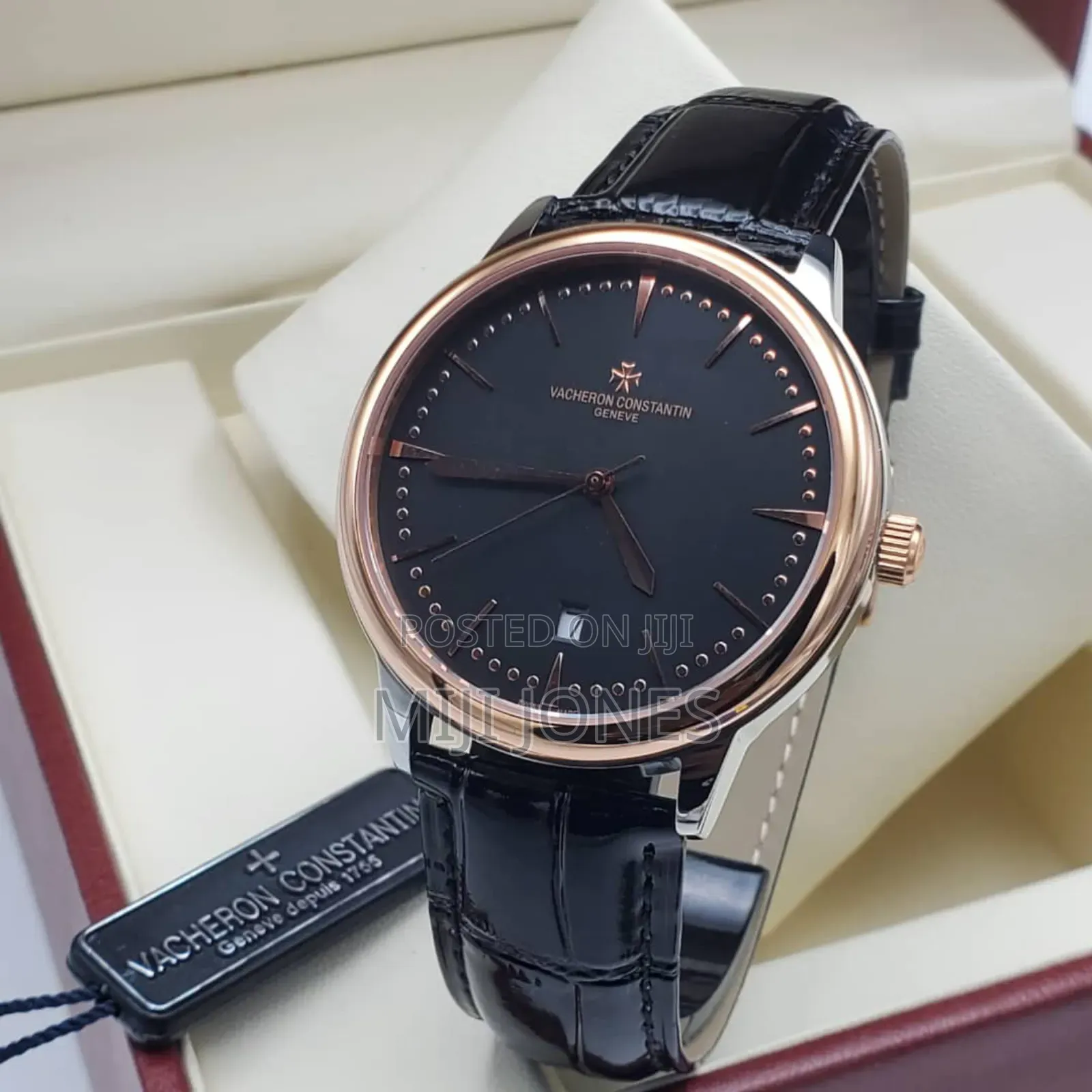 Vacheron Constantin Watch - Leather Strap, Date Display, Automatic