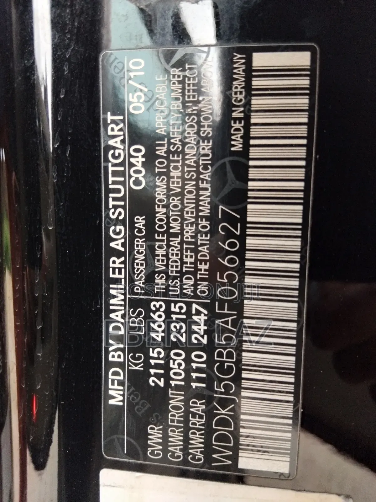 Mercedes-Benz E350 2010 Black