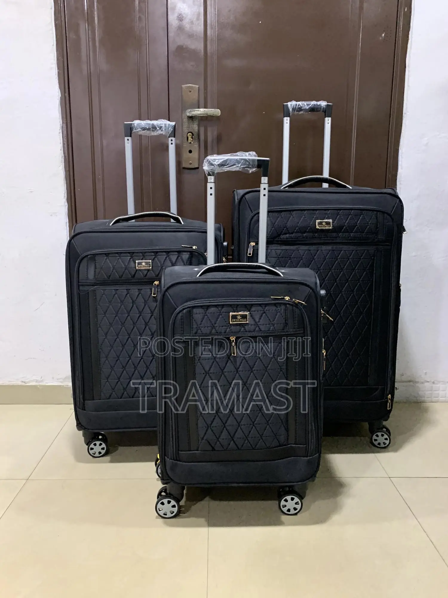 Durable Swiss Polo Polyester Suitcase Set