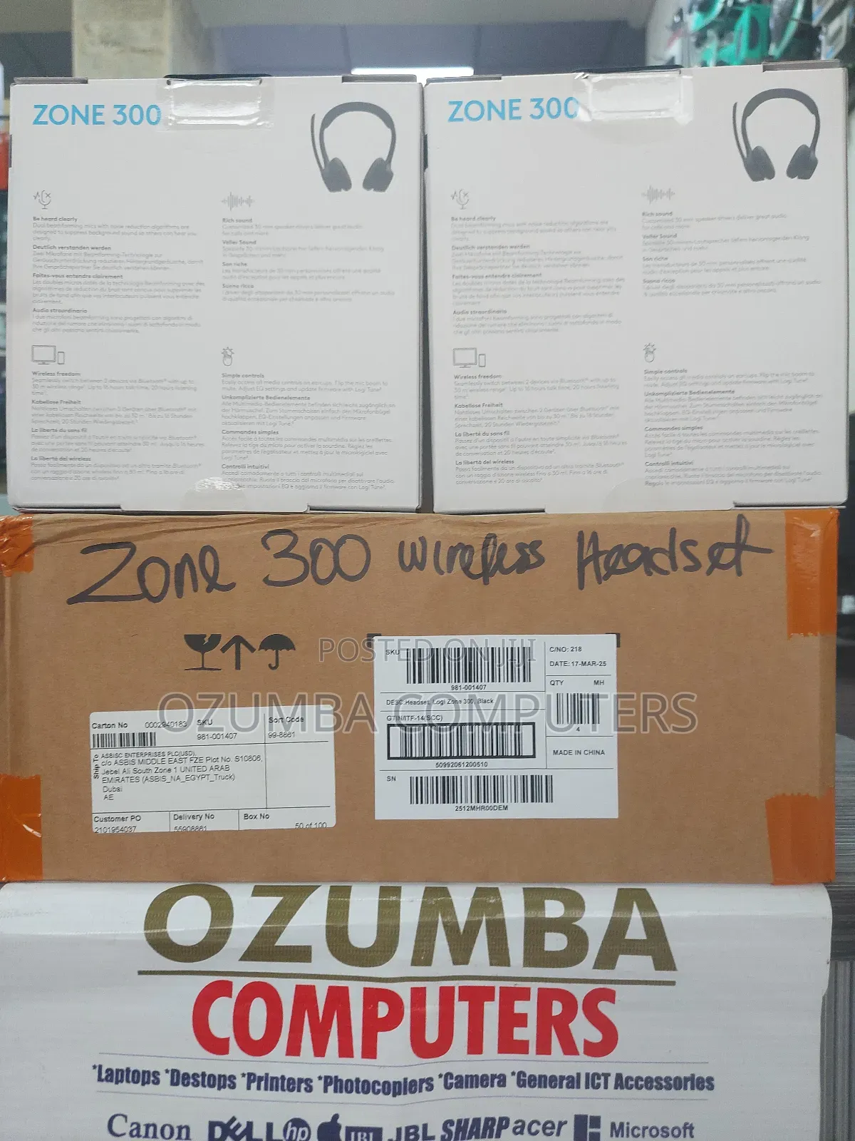 Logitech Zone 300 Wireless Headset