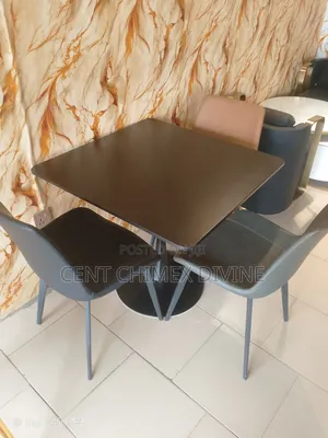 Square 80*80 Table With Leather Chair