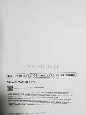 New Apple MacBook Pro 2024 M4 Pro 14-inch 24GB Apple M4 Pro SSD 512GB
