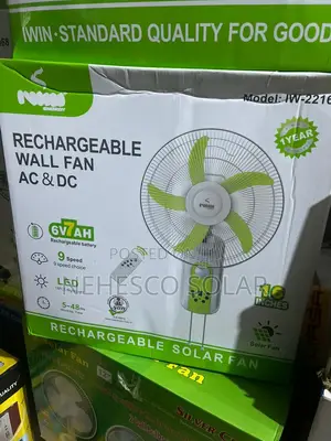Iwin 16" Rechargeable Ac/Dc Wall Fan