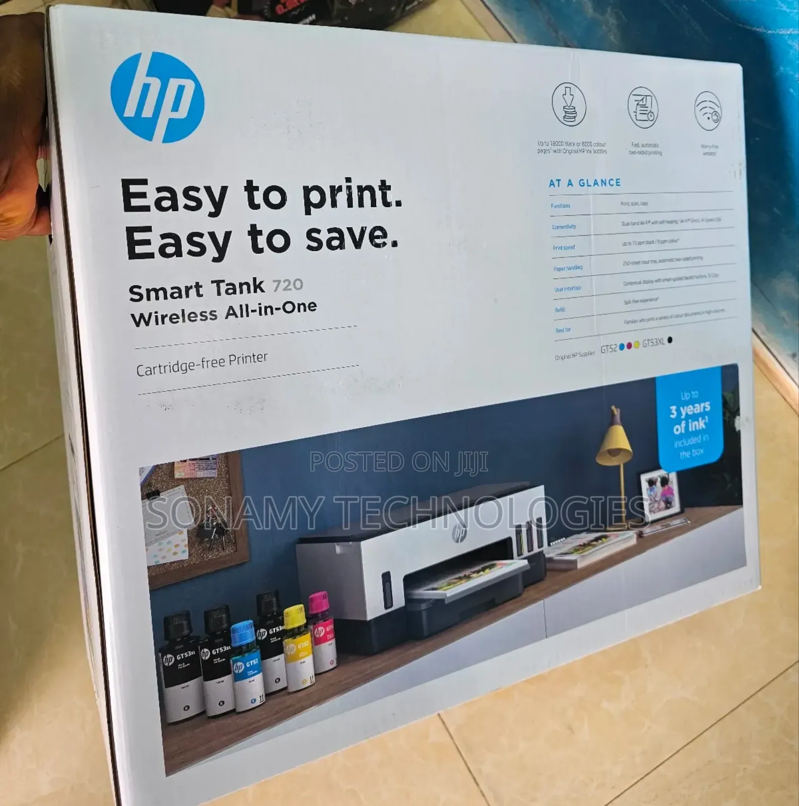 Hp Smart Tank 720 Wireless Color Printer