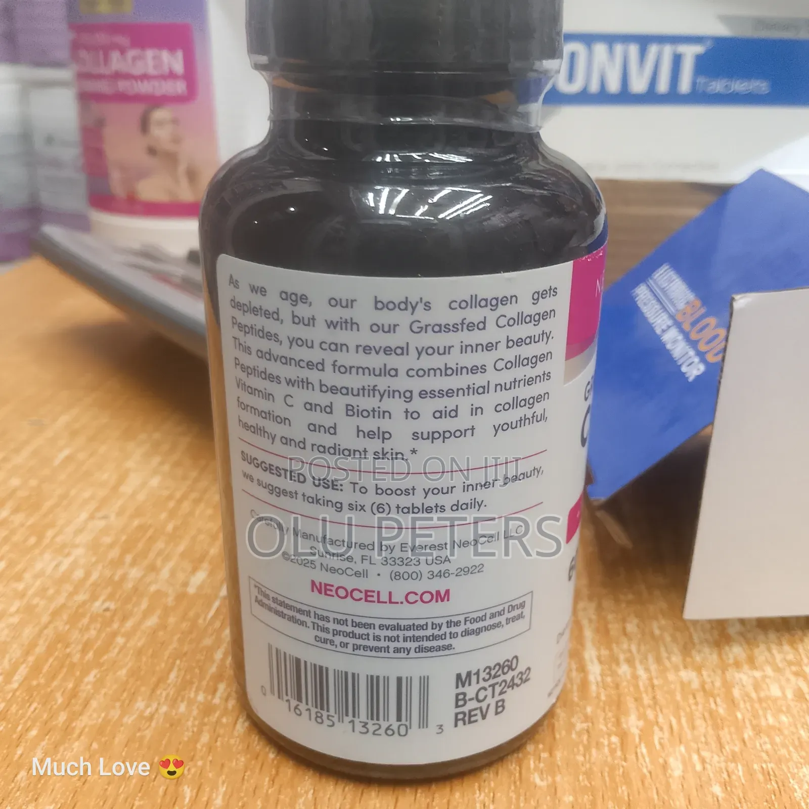 Neocell Collagen Peptides Vitamin C + Biotin 6000mg