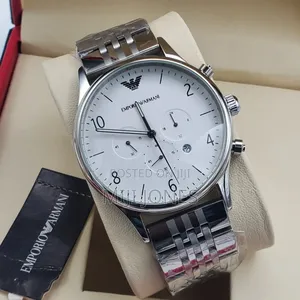 Chain Strap Emporio Armani Watch - Chronograph Function