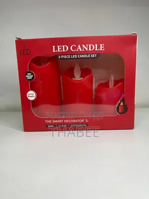 Red Led Candle 3size Set