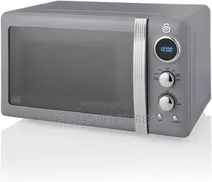 Swan Retro 20 Liter Microwave - Grey