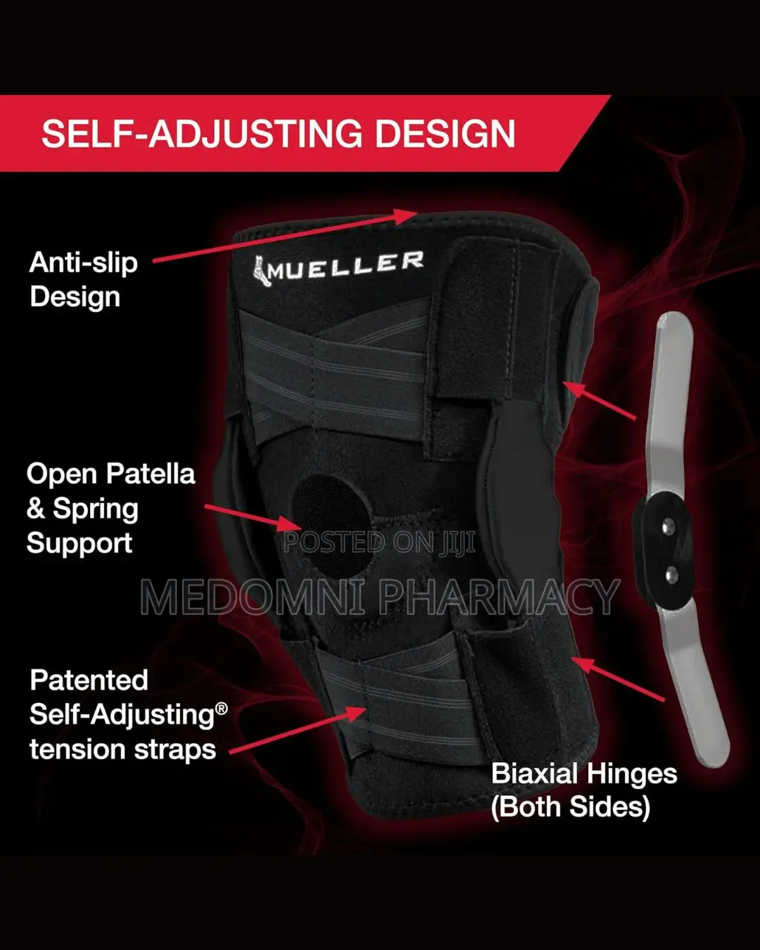 Mueller Sports Medicine Self Adjusting Hinged Knee Brace