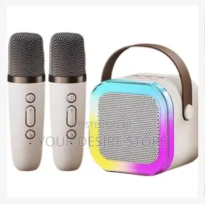 Portable Bluetooth Speaker 2 Wireless Microphones Kids Karaoke Machine