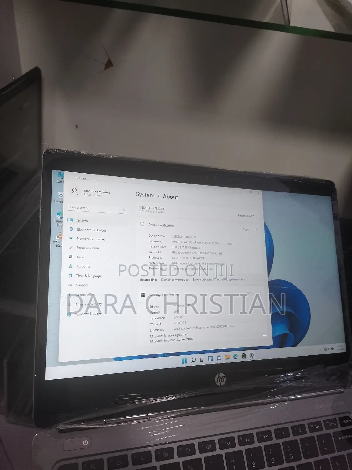 New Laptop HP 8GB Intel Core I5 SSD 128GB