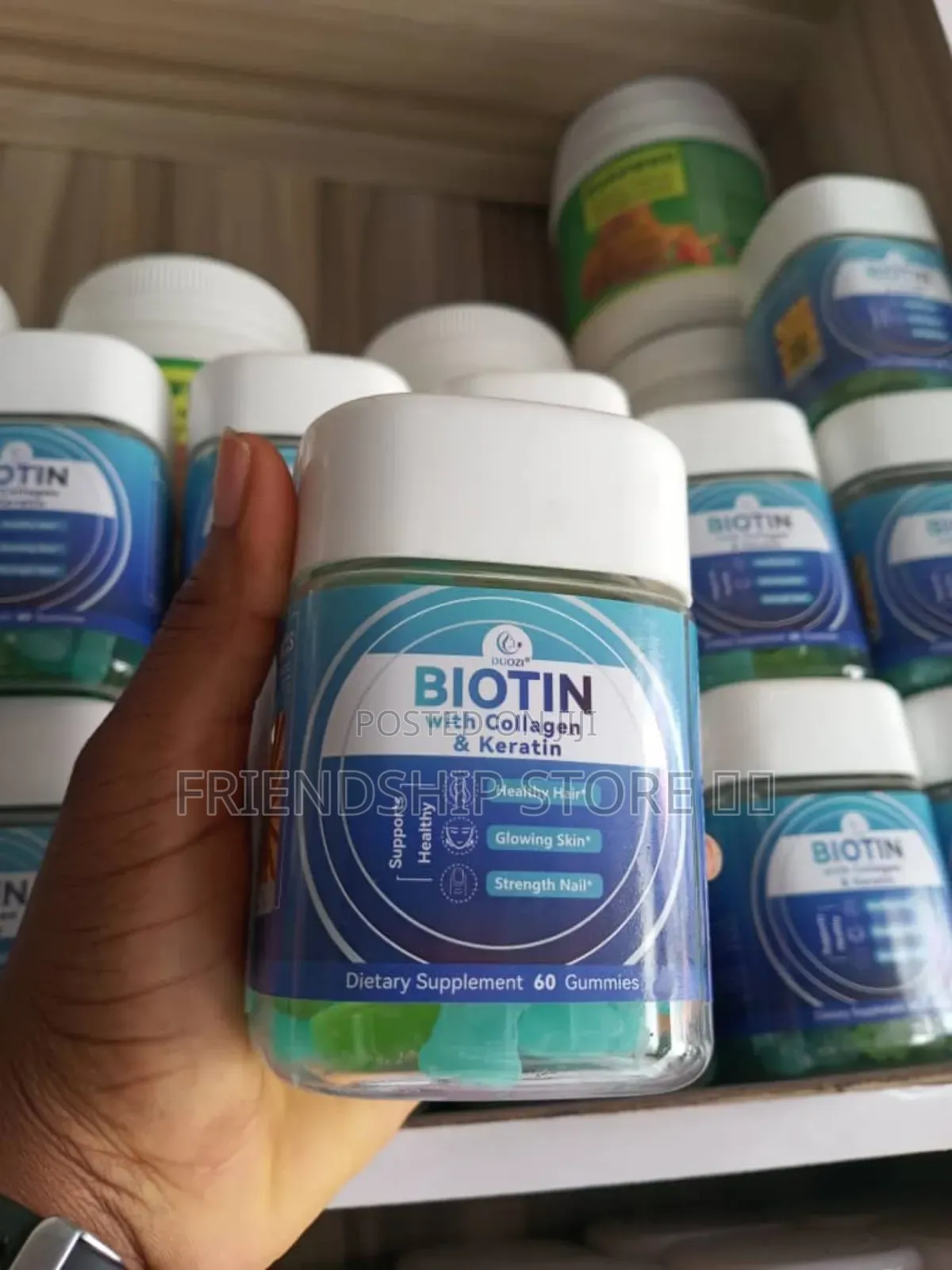 Duozi Biotin With Collagen and Keratin Gummies