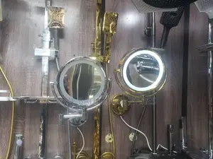 Gold Magnifying Mirrors With Lights