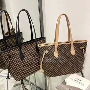 Fashion Simple Tote Women's Retro Dot Printed Handbag Large Capacity