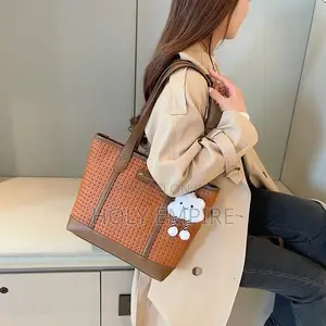 Designer Luxury Bag Simple Large Capacity Woven Leather Women's Tote