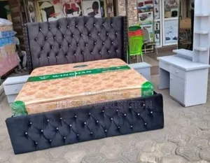 King's Size Upholstery Padded Bed Frame