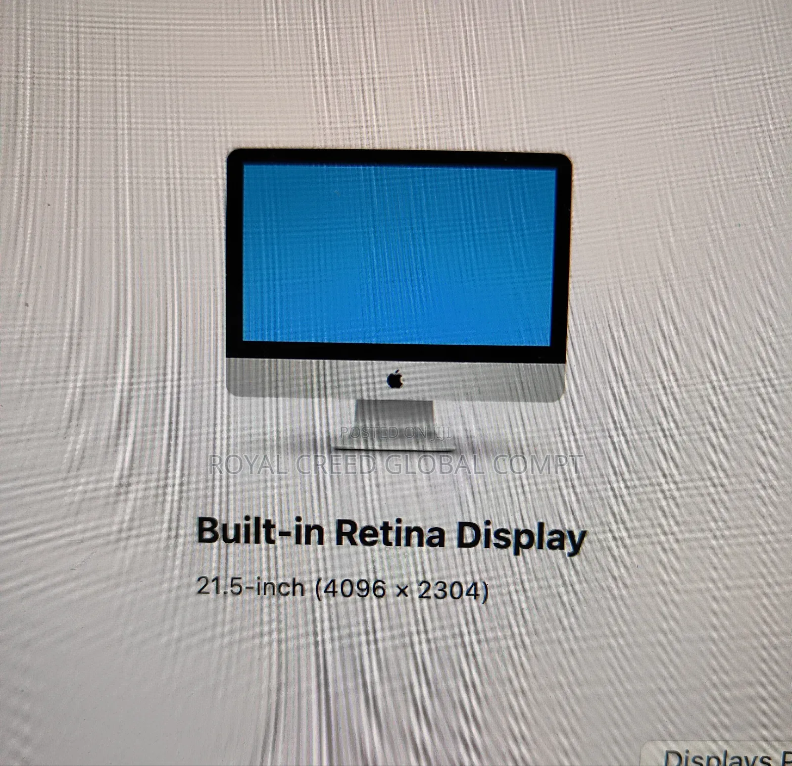 Desktop Computer Apple iMac 16GB Intel Core I7 SSD 1T