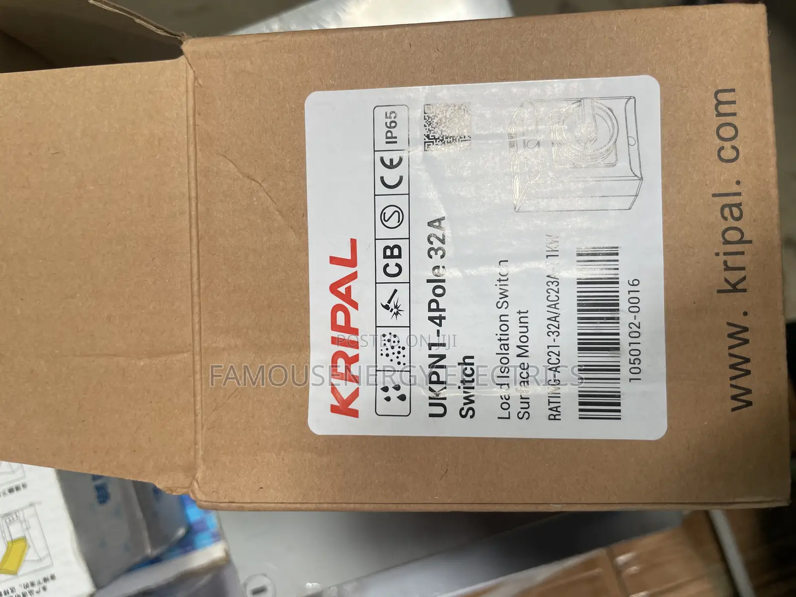 Isolation Switch Wall Mount 32a 4pole