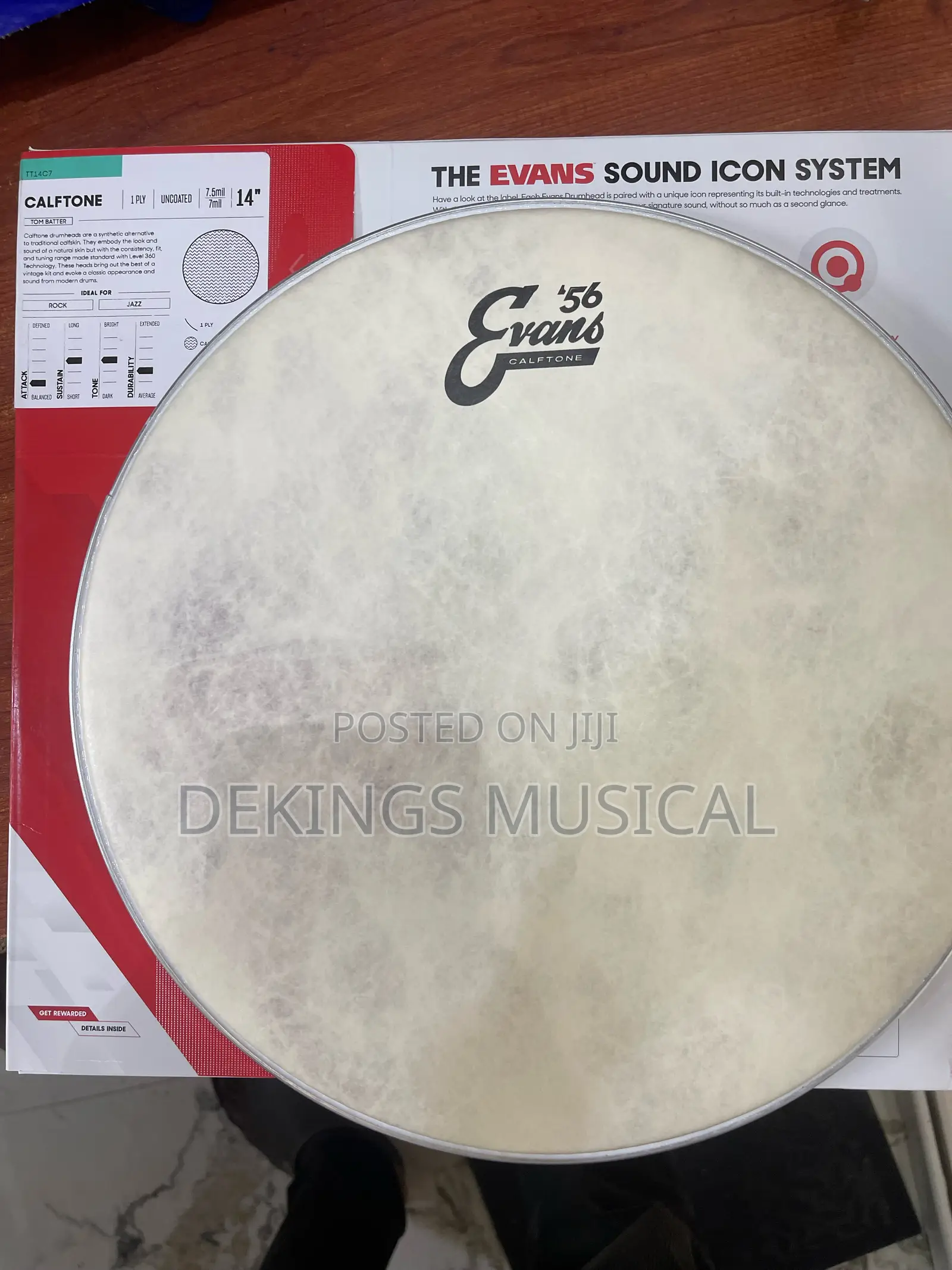 Evans Calftone 14" Drum Head Velon