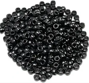 Usa Gxueshan 1000 PCS Acrylic Black Pony Beads 6x9mm