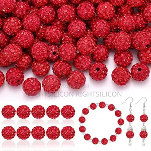 Usa 105pcs 10mm Rhinestone Beads for Jewelry Making,