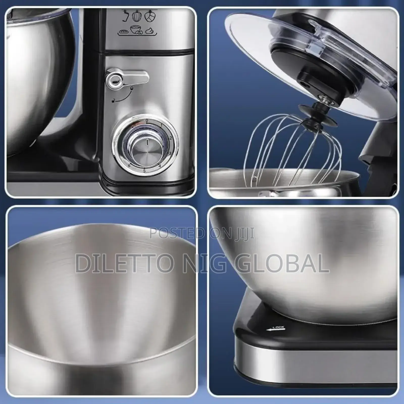 Winning Star 10l Stand Mixer, 6-Speed for Effortless Baking 2000w