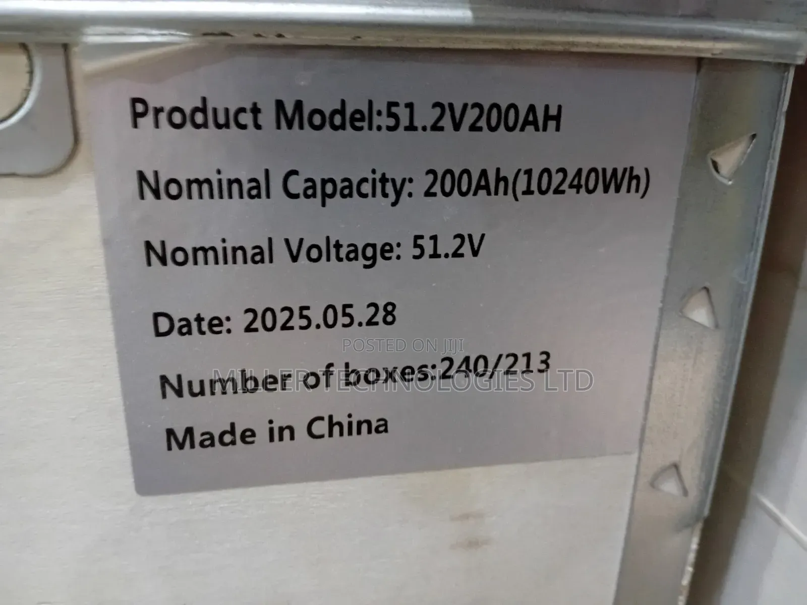 SMS Lithium Ion Battery 10kwh 48v