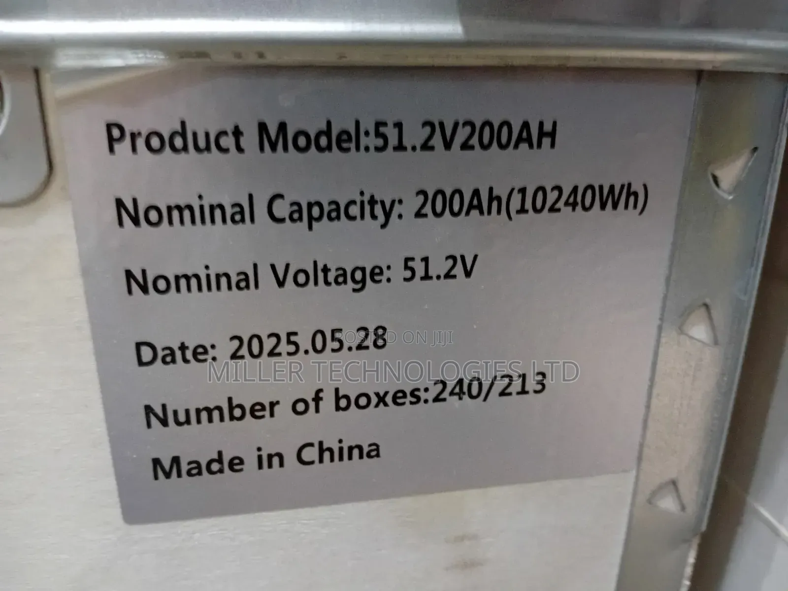 SMS Lithium Ion Battery 10kwh 48v