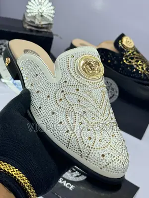 Versace White Luxury Half Shoe