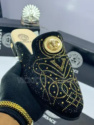 Versace Black Luxury Half Shoe