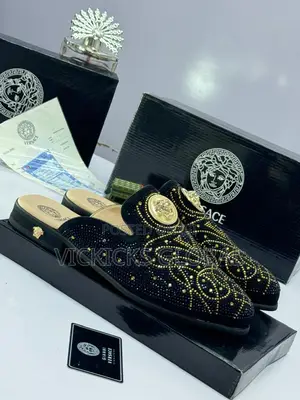 Versace Black Luxury Half Shoe