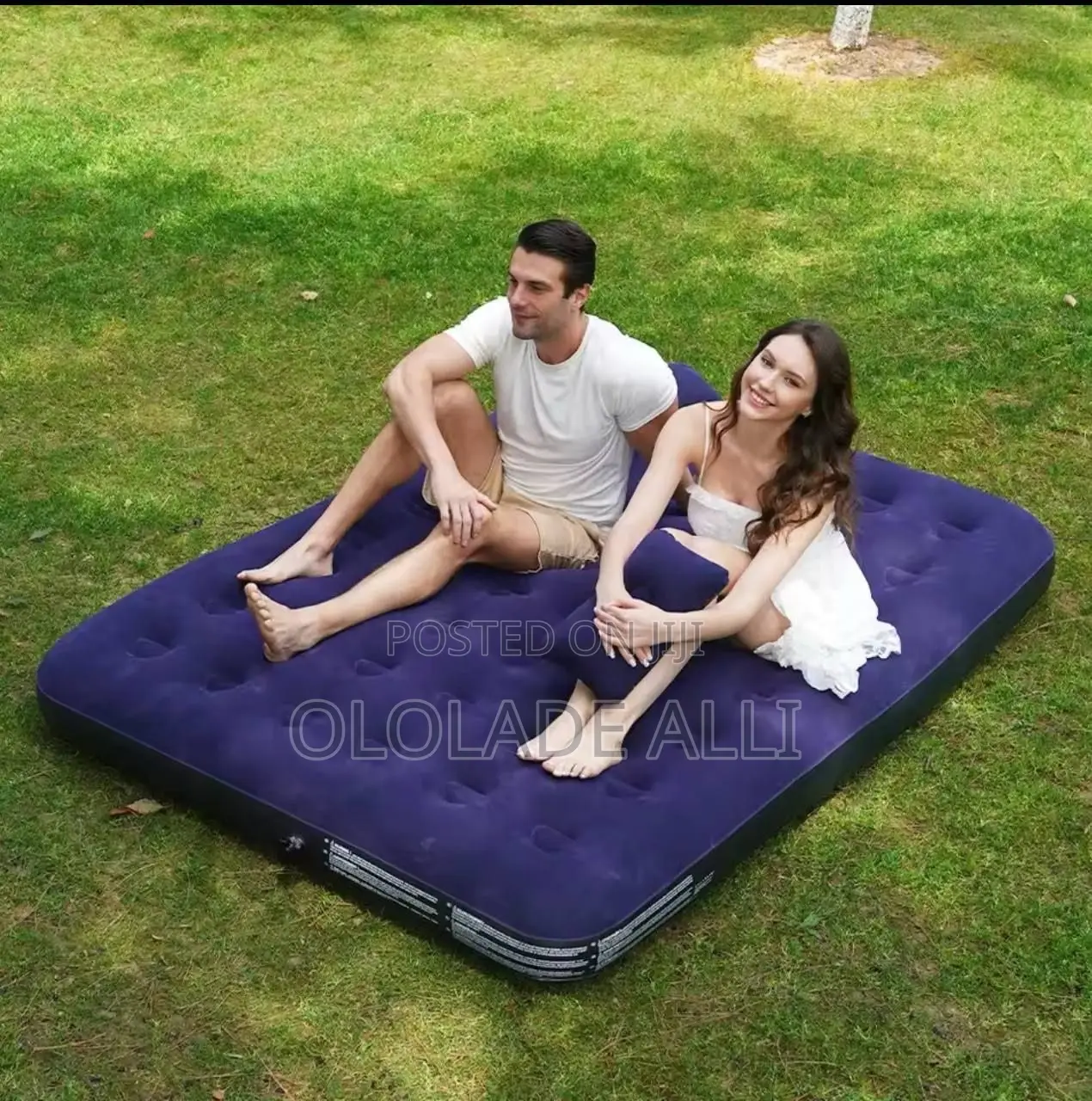 Inflatable Bed With Electric Pump
