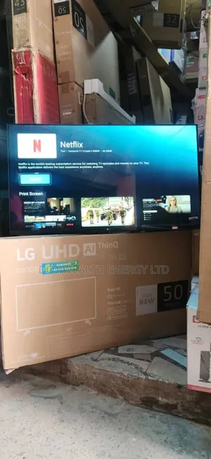 50inches Lg Smart Tv, Netflix Prime Videos With Warranty