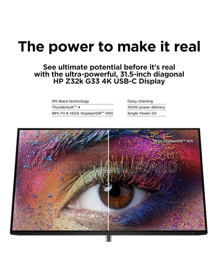 Hp Z32k G3 Usb-C 32 Inch Computer Monitor Uhd