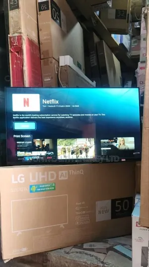 50inches Lg Smart Tv, Netflix Prime Videos With Warranty