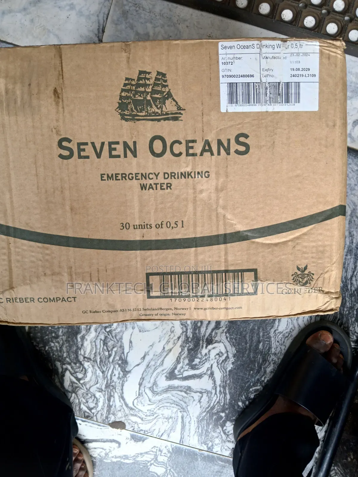 Seven Oceans Emergency Drinking Water