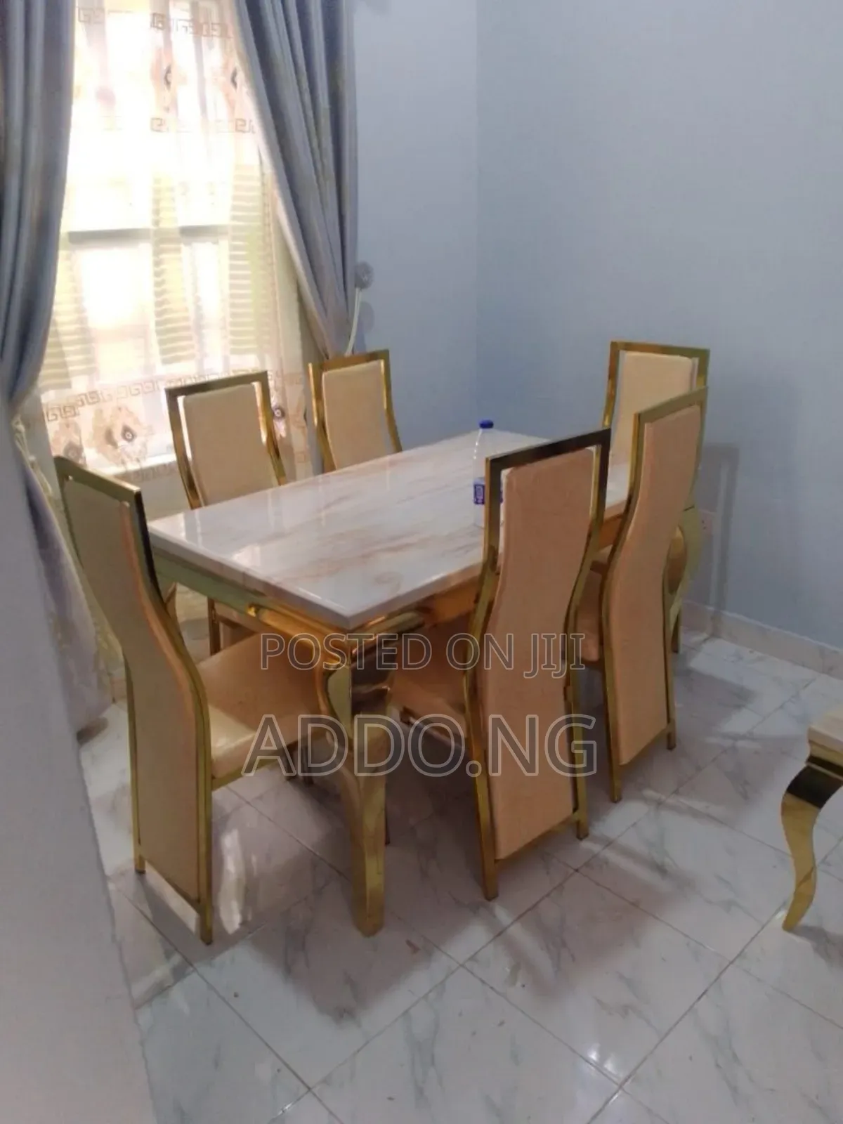Marble Dining With Six Chairs