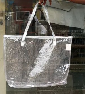 Clear PVC Tote Bag With Zip
