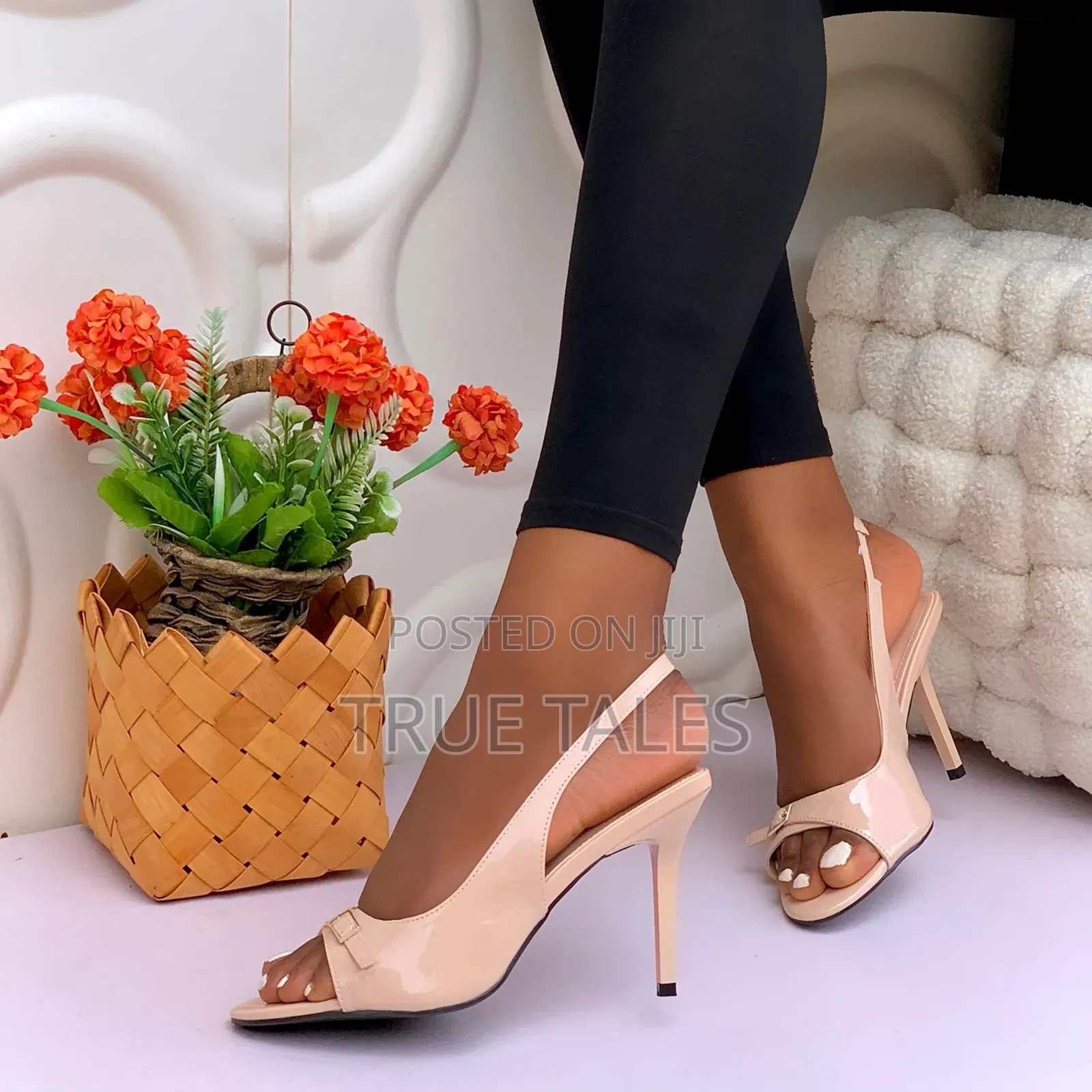Zara Open Toe Moderate Heels Shoes Ken