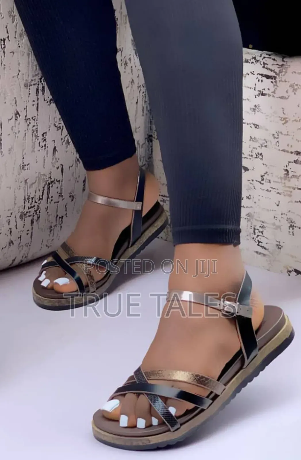Comfortable And Fully Soled Uk  Genuine Leather Ladies Sandals