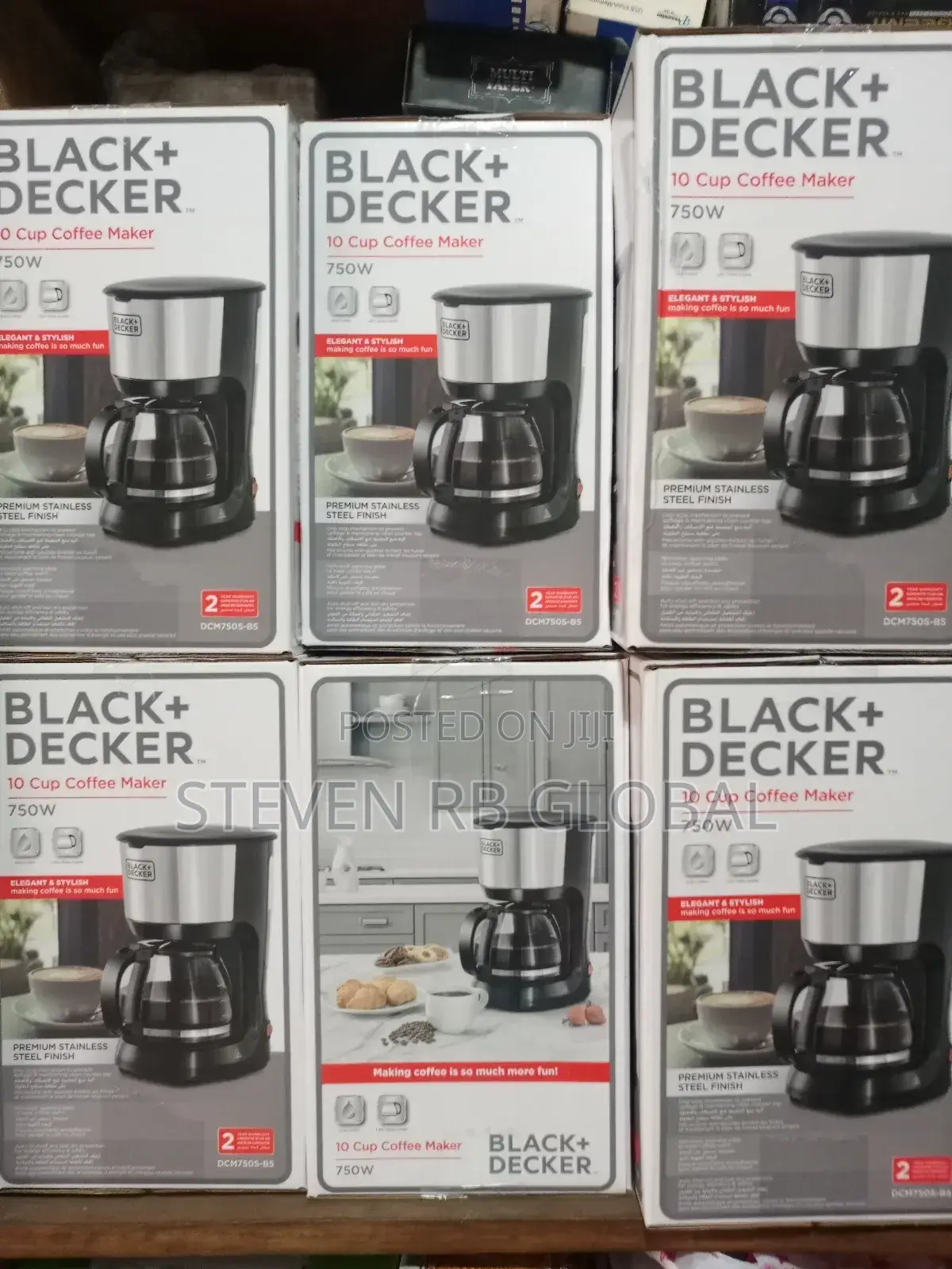 Black+Decker Electric Coffee Maker- 750w