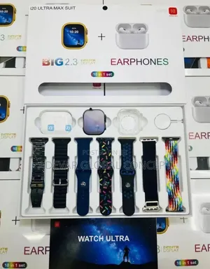 I20 Ultra Max Suit Smartwatch - 10 in 1 Set