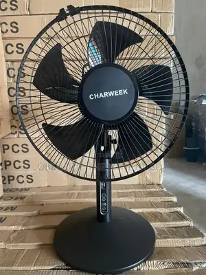 Table Fan With Remote Control And Solar Panel Iwirh One Led Bulb